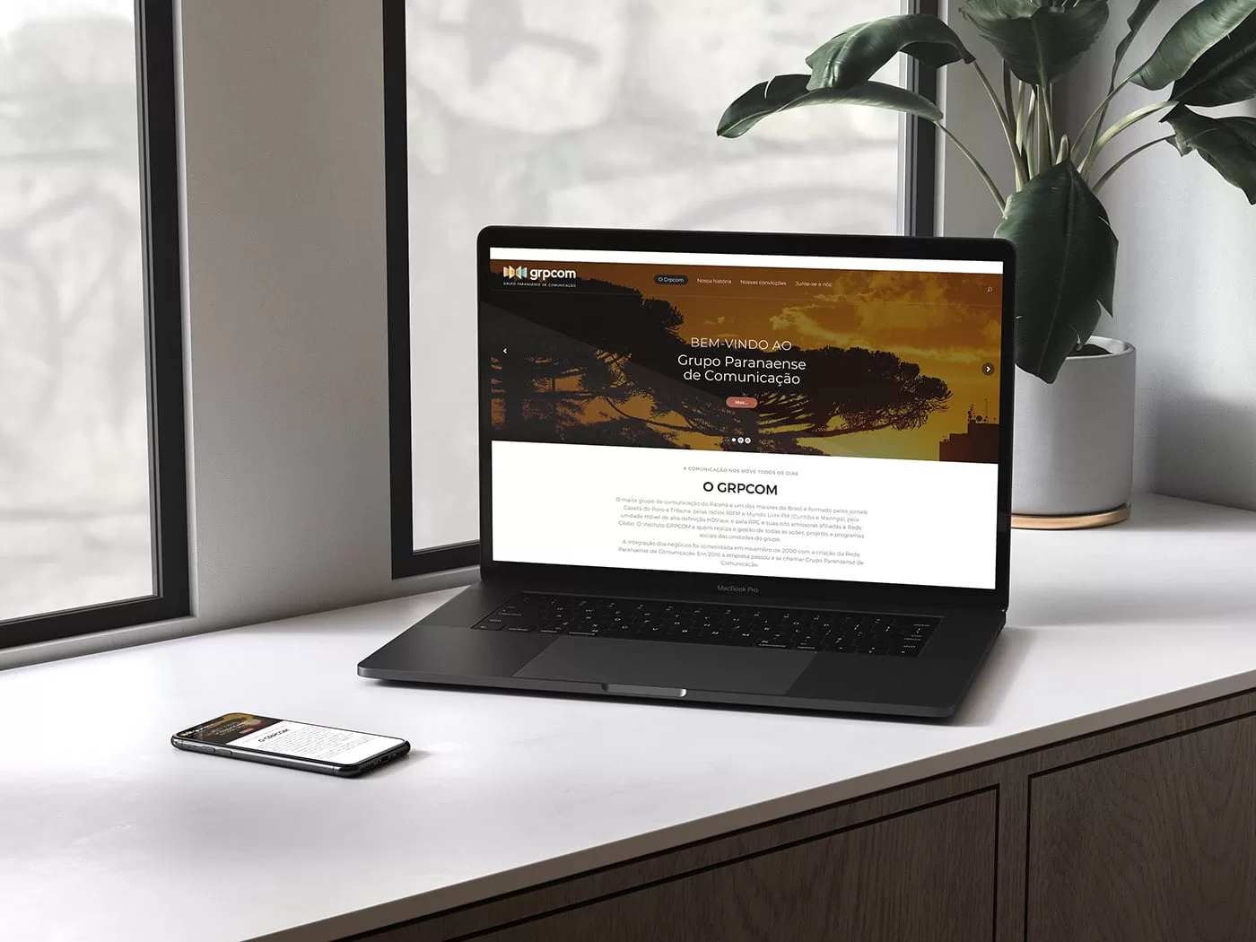 Novo website para o GRPCOM