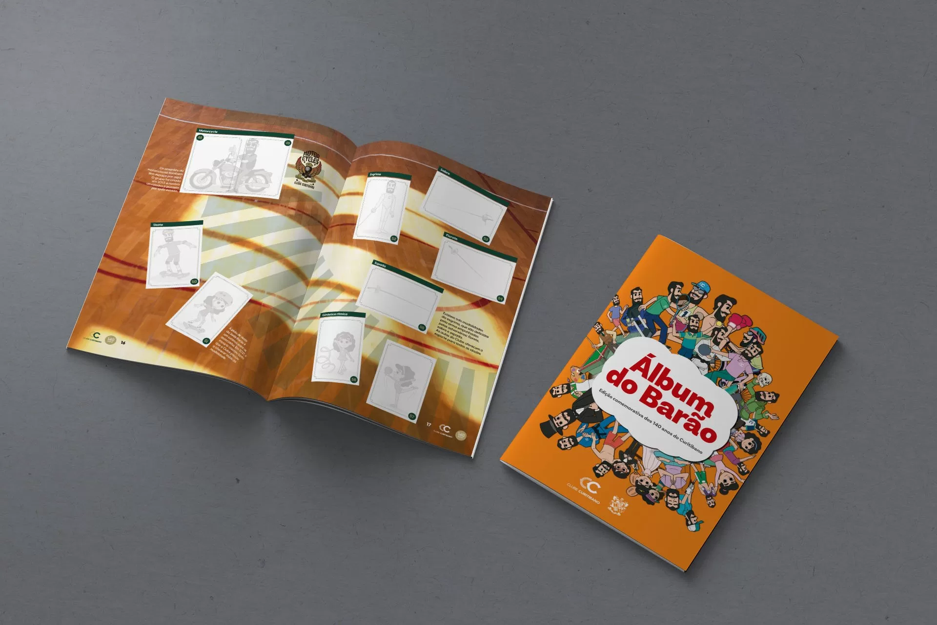 Álbum de figurinhas Clube Curitibano